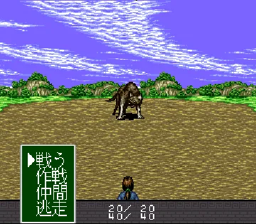 Shiki Eiyuu Den - Jinryuu Densetsu (Japan) screen shot game playing